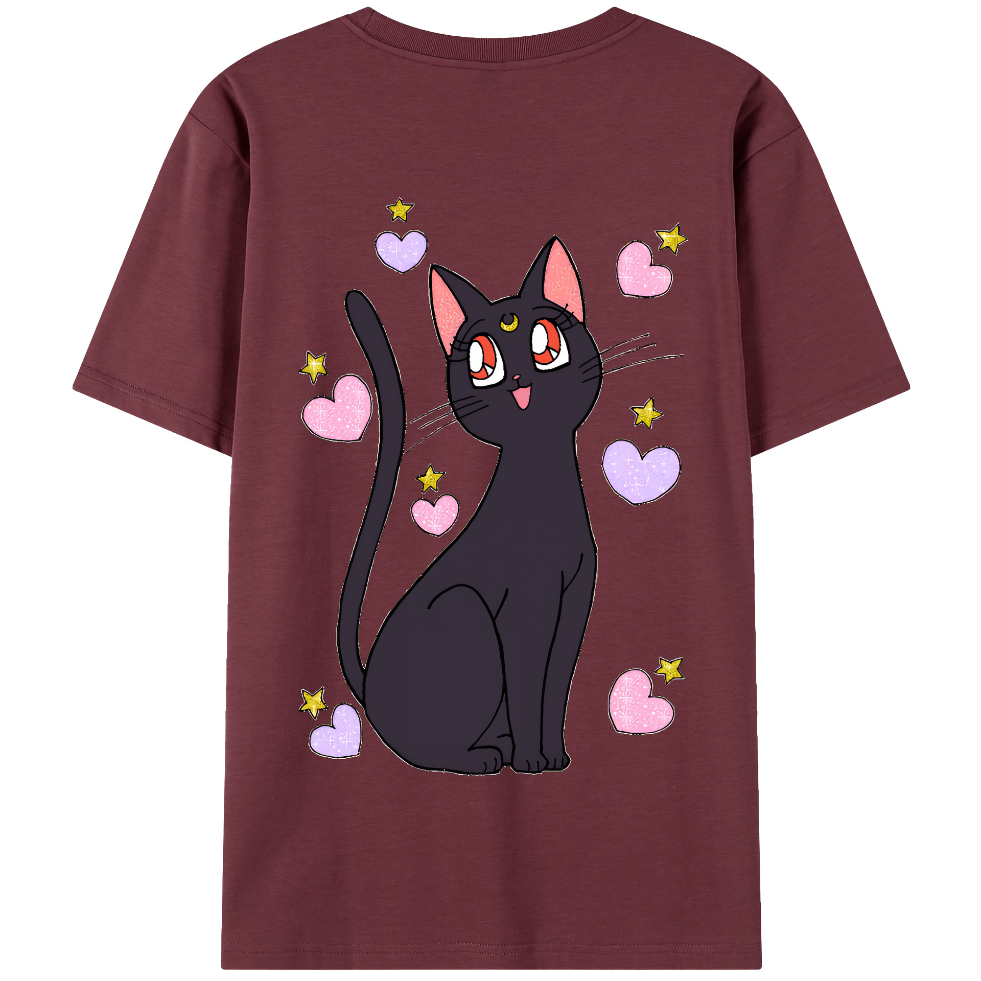 （画像用） 美少女戦士セーラームーン Sailor Moon 綿100％半袖Tシャツ（背面プリント）